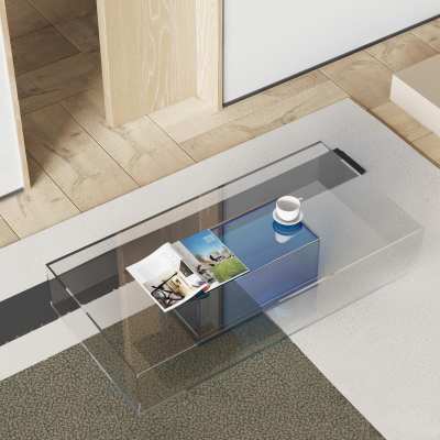 现代亚克力茶几3D模型下载